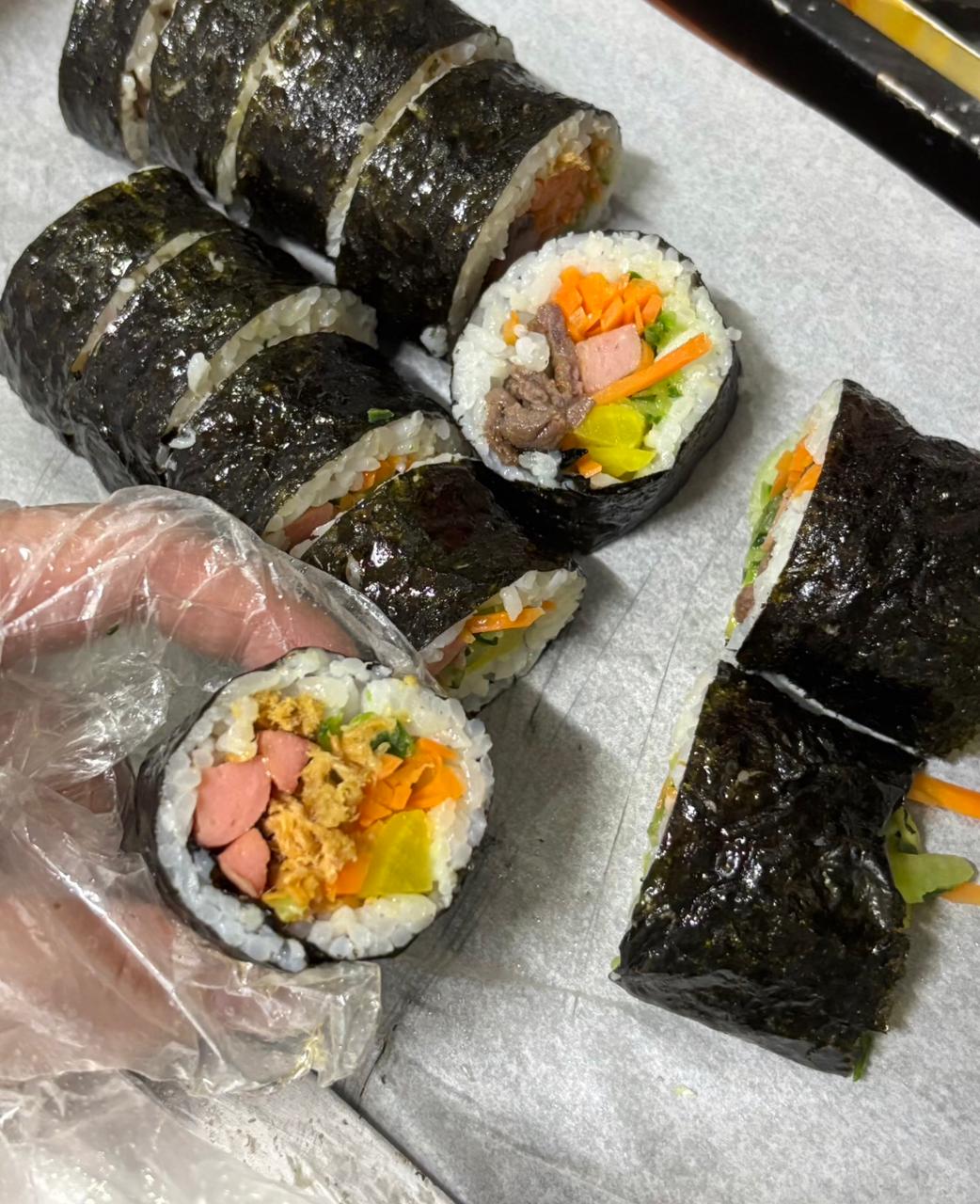 自己做的紫菜包饭