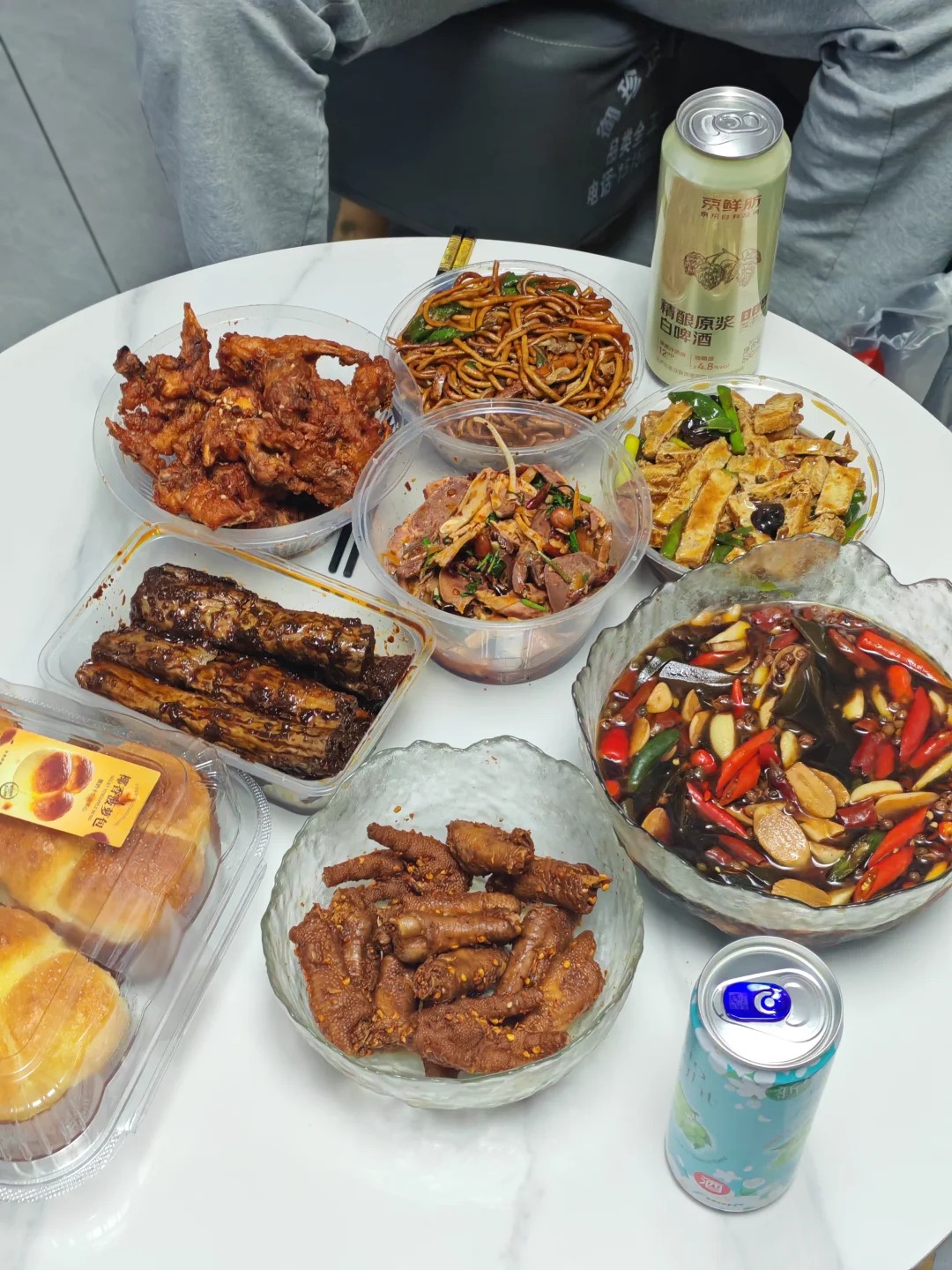 今天的收益吃进肚子了美味宵夜