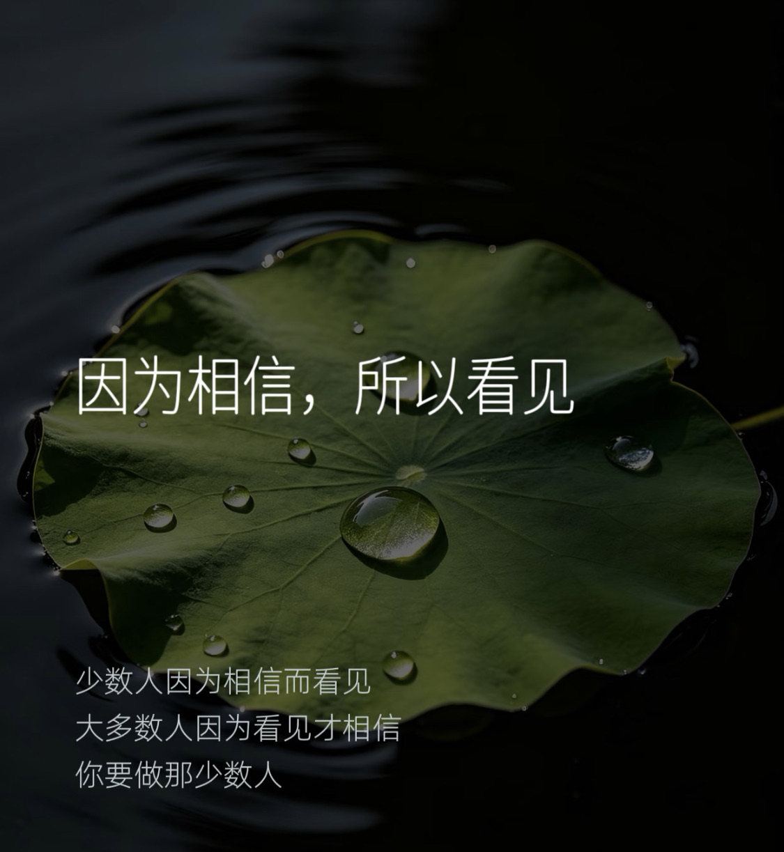 水滴石穿，是重复的力量 如果你想做成一件事 别问结果 先问自己能不能每天重复  三天打鱼两天晒网 永远到不了终点 只有持续不断的坚持 才能把普通的路走成捷径